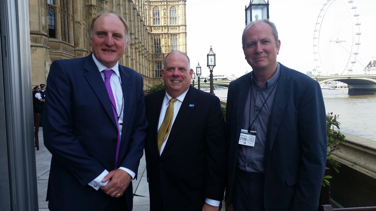 Andrew Henderson,Gov Hogan and Prof Mayes 21st June 2017 Photo